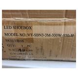 Lot of (4) Assorted Commercial LED Shoebox Lights by V-Tac - 240W and 300W