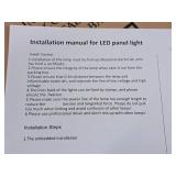 Lot of (10 Boxes) Letron Commercial 100-270V 25W LED Flat Panel Light Fixtures PH22-25W-850 2-count ( 20 total items ) (New In Box !)