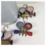 Large Lot Of Gauges And Hoses