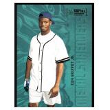 Ken Griffey Jr. Blue Metal 2022 Skybox Metal Shredders #120 Baseball Card