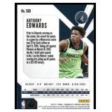 Anthony Edwards RC 2020-21 Chronicles Phoenix #580 Rookie Basketball Card