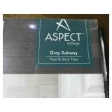 Aspect Collage Gray Subway 12.13 in. x 15 in. PVC Peel and Stick Tile (3.78 sq. ft.)