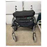 Invacare Tracer IV Wheelchair with Mixed Brand Used Seat Cushions - In Good Condition!