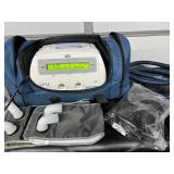 Hill-Rom 105 The Vest Airway Clearance System with Manual, Wraps, Tubing, NEW Childs Medium Vest and Carry Bag - In Great Working Condition!