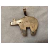 Spirit Bear Pendant (Stamped 14K & Sterling)