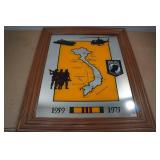 Framed Vietnam War POW/MIA Mirror