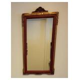 Elegant Imari Red with Gold Gilt Wall Mirror