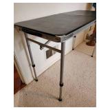 Black Folding Utility Table ~ 46 x 19