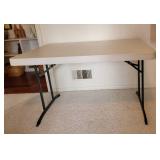 White Lifetime Commercisl Folding Table ~ 48 x 30