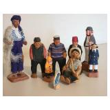 Carved Swedish Men Figures Collection