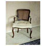 Vintage Provincial Cane Back Parlor Chair