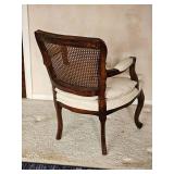 Vintage Provincial Cane Back Parlor Chair