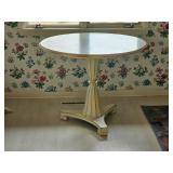 Fluted Pedestal Base Round Kitchenette Table