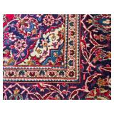 Brilliant Vintage Hand Knotted Wool Kashan Persian Area Rug