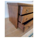 Sweet Three Drawer Jewelry Dresser Chest