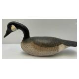 Vintage Handcarved Wooden Goose Decoy 25" L x 11" H x 7" W (Crack Present Under Tail)