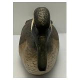 Vintage Handcarved Wooden Goose Decoy 25" L x 11" H x 7" W (Crack Present Under Tail)