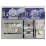 1999, U.S. Mint Denver & Philadelphia Susan B. Anthony & Regular Uncirculated Coin Sets