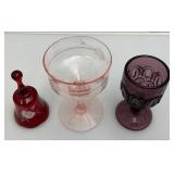 Misc. Vintage Pink, Purple & Red Glassware (Some Depression Glass)