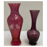 Misc. Vintage Pink, Purple & Red Glassware (Some Depression Glass)