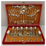 51 Pc Silver Plated Silverware Set In Original Box