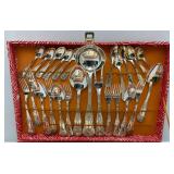 51 Pc Silver Plated Silverware Set In Original Box