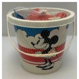 Vintage Mickey & Minnie Mouse Sand Pail (NIB)