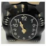 Vintage Black Kit Kat Clock With Rolling Eyes & Wagging Tail (Needs Work & Missing Tail)