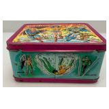 1976 Aladdin Industries (Super Friends) Embossed Metal Lunch Box With Thermos