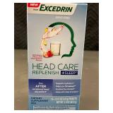 NM 1 - 3 Boxes of Excedrin Head Care Replenish + Sleep Dietary Supplement Mix - 16 Packets Each