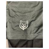 wolf box - Green Athletic Shorts with Inner Lining - Size Large