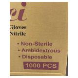 Merci Nitrile Powder-Free Gloves 1000 PCS Non-Sterile Disposable