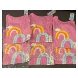 Lot of 6 Pink Rainbow T-Shirts - Size M