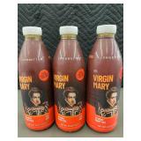 Set of 3 Longbottom Virgin Mary Bloody Mary Mix 33.8 Fl Oz Bottles