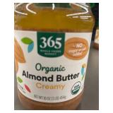 2 bck - Set of 4 Organic Almond Butter, Creamy, 16 oz Each