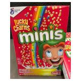 Set of 6 Boxes Lucky Charms Minis Cereal - Best By 26FEB2024