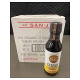 GA 1 - 6 Bottles of San-J 93% Organic Citrus Tamari Splash - 10 Fl. Oz Each