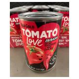 DE 1 - Set of 12 Red Gold Tomato Love Sriracha Diced Tomatoes - 10 oz Cans