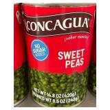 Lot of 12 Cans of Aconcagua Sweet Peas - No Sugar Added