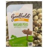 4 Pack of Goodfields Wasabi Peas - Artifically Flavored - 9 oz Each