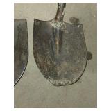 Set of 2 Metal Garden Spades with Wooden Handles