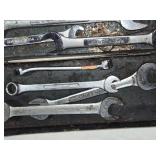 Variety of Open End Wrenches in Metal Box