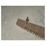 Antique Hand Saw with Wooden Handle, Just Under 5 Feet Long