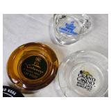 Collection of  Vintage Glass Ashtrays from Various Las Vegas Casinos