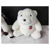 Collection of 3 Coca-Cola Plush Polar Bears