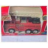 Remote Control Fire Engine with Flashing Dome Light and Realistic Siren - Battery Operated