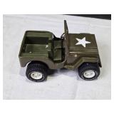 Tonka Military Green Toy Jeep with White Star Design