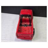 Vintage Tonka Toy Truck - Red Pickup with Gold Rims