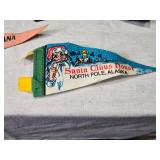 Collection of 6 Vintage Souvenir Felt Pennants from Various Locations - Alaska, Utah, Montana