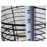 Metal Wire Egg Basket - 12 inches Tall and 10 inches Diameter